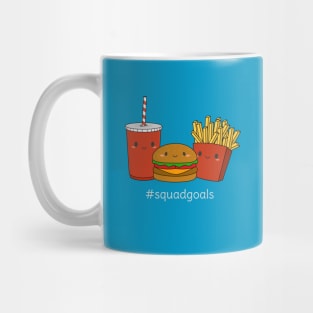 Funny Fast Food Squad Goals T-Shirt Mug